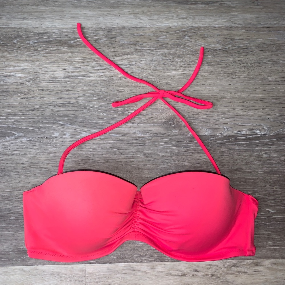 Victoria’s Secret bright pink Bandeau Bikini top